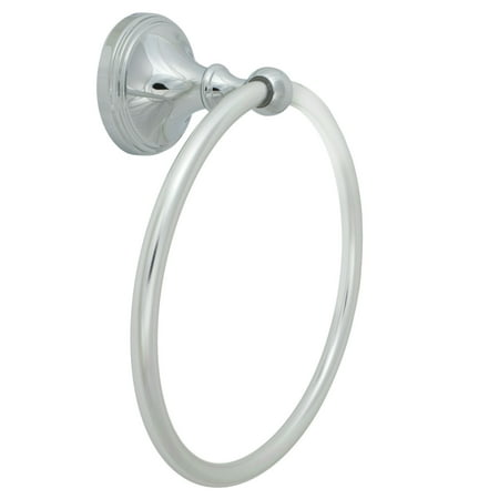Polished Open Backed Bats - Polished Chrome Wall Mounted Towel Ring Hand Towels Bath Accessory