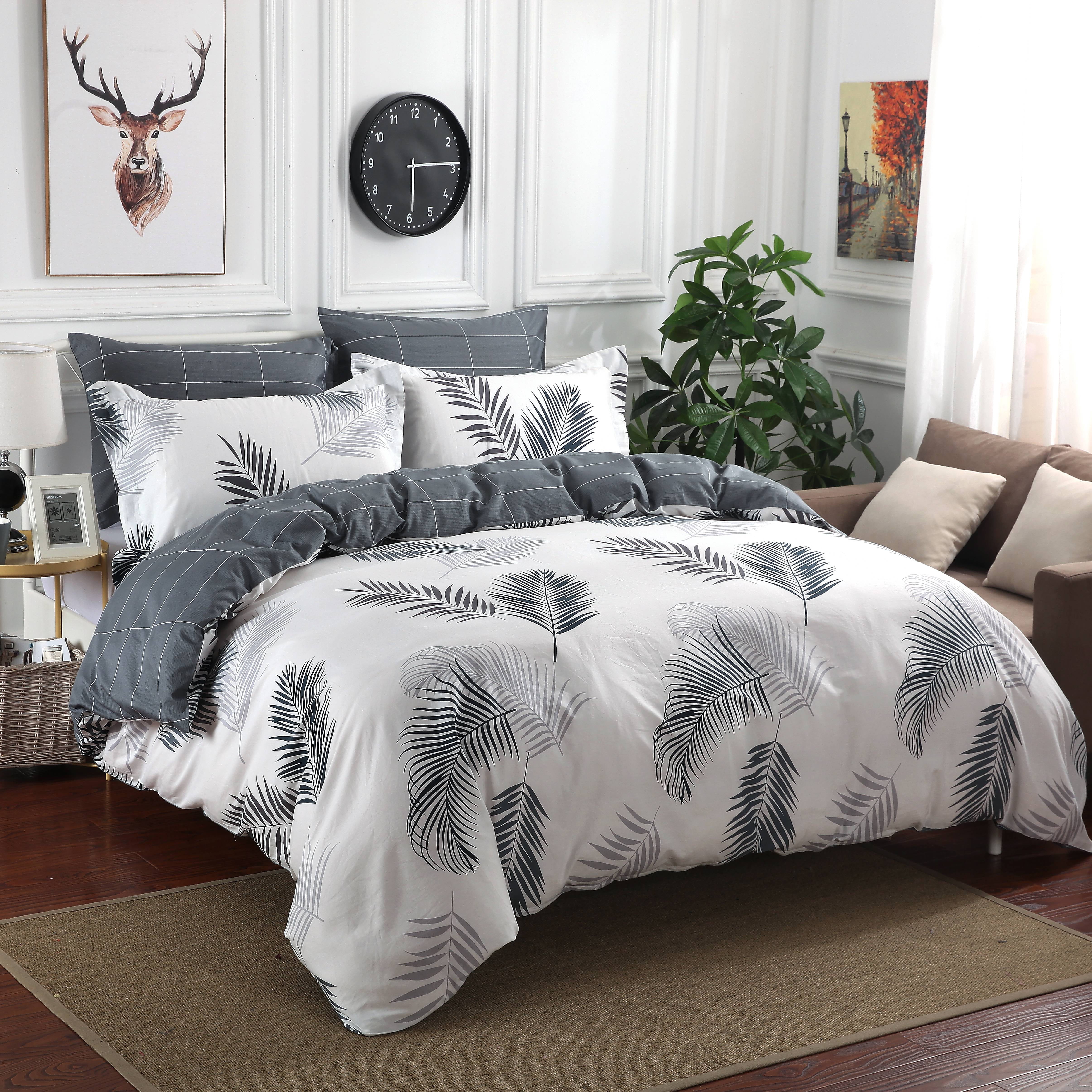 Swanson Beddings Evergreen 3-Piece 100% Cotton Bedding Set: Duvet Cover and Two Pillow Shams (California King)