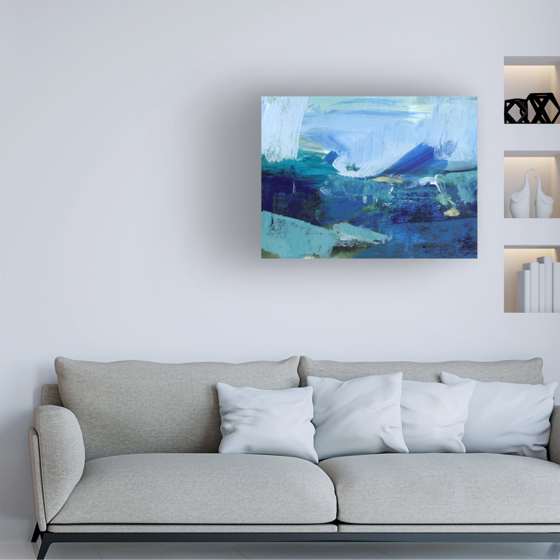 Trademark Fine Art Victoria Barnes  Wild Seas II Canvas Wall Art