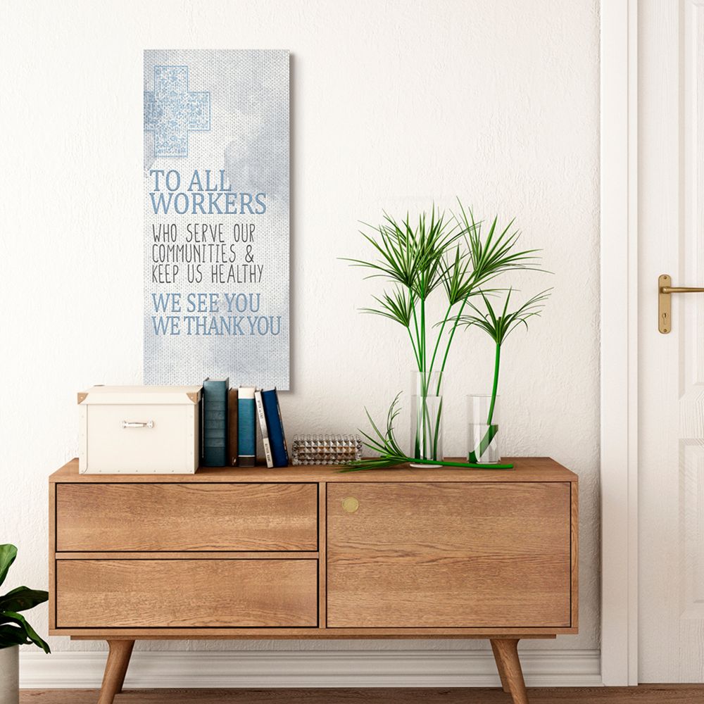 Stupell Industries Health Care Worker Gratitude Community Heroes Text Canvas Wall Art Design by Kim Allen