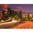 thumbnail image 2 of SMO 14x12 Gold Ornate Wood Framed with Double Matting Museum Art Print Titled - Atlanta-Georgia skyline at dusk, 2 of 4