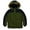 Green, variant on Boy's Winter Puffer Coat Quilted Winter Jacket with Faux Fur Hood Fashion Kids Warm Snow Coat Gift 4-14