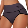 thumbnail image 2 of Blmnix Seamless Women Underwear Tummy Control Butt Lifting Panties High Waisted Boxer Shorts Purple Boxer Briefs for Women,S, 2 of 4