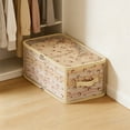 thumbnail image 4 of Cherries Pattern Foldable Clothes Storage Box – 15.74x11.81x9.84in Large Capacity Fabric Organizer for Closets/Wardrobes, Stores Sweaters/Blankets/Pants, 5-Size Option Bedroom Storage Bin, 4 of 6