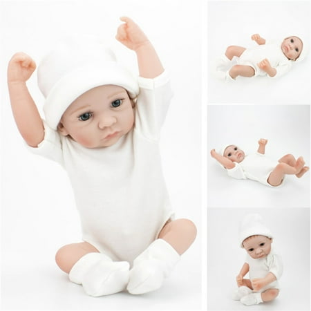 11'' Light Weight Handmade Silicone Realistic Newborn Vinyl Reborn Baby Boy Dolls Gift