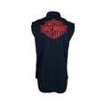 thumbnail image 4 of Harley-Davidson Gilet Noir pour Homme Sans Manches avec Écusson Logo (S67), 4 of 12