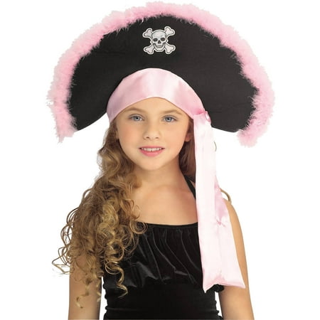 Pirate Hat In Pink Child Halloween Accessory