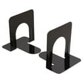 thumbnail image 2 of Universal Economy Bookends, Nonskid, 4 3/4 x 5 1/4 x 5, Heavy Gauge Steel, Black, 2 of 2