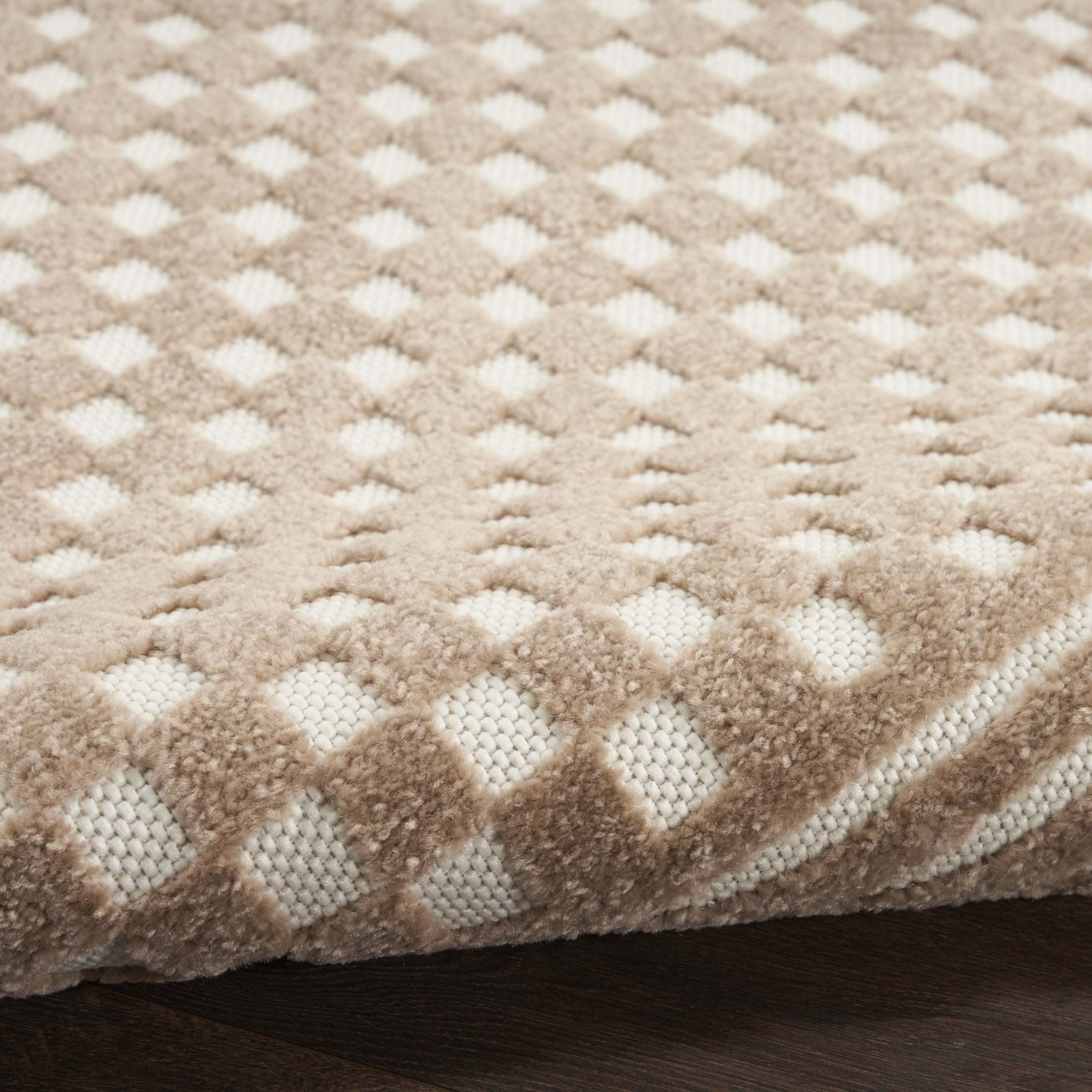 Nourison Care Free 5'3" x 7' Brown Modern Indoor Rug