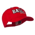 thumbnail image 5 of Baseball Outline Embroidered Cap - Red OSFM, 5 of 5