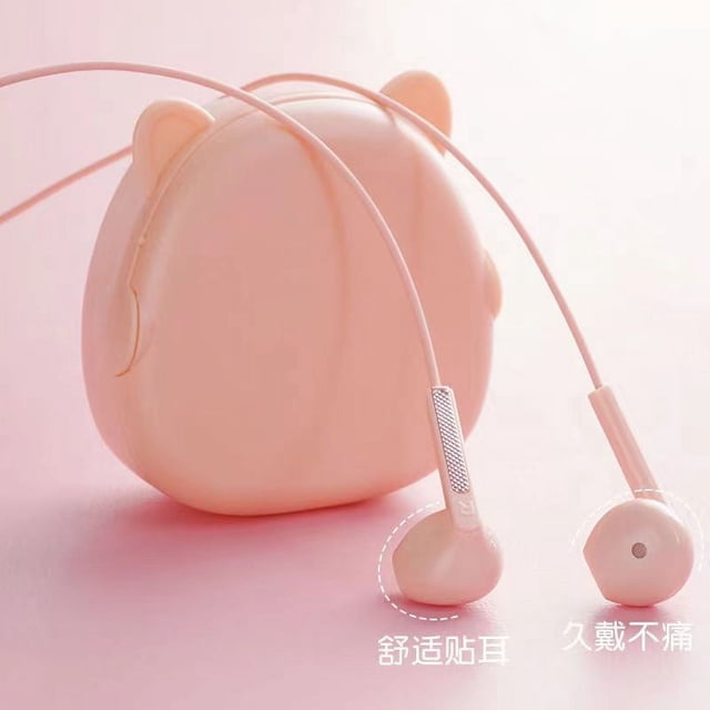 Auriculares de color sólido Macaroon, auriculares intrauditivos TPC con tapón para la cabeza, caja de regalo