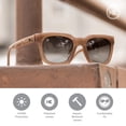 thumbnail image 2 of Gafas de Sol Knockaround Songbirds Polarizadas UV400 Rose Latte, 2 of 8