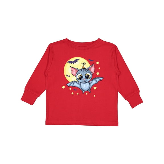 Inktastic Halloween Bat Boys or Girls Long Sleeve Toddler T-Shirt