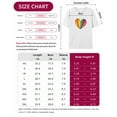 thumbnail image 7 of T Shirts for Women Short Sleeve Cotton Crewneck T-Shirt, Colorful Love Tie Dyeing Tee Tops Casual Basic T-Shirts, XS-5XL White 3XL, 7 of 7