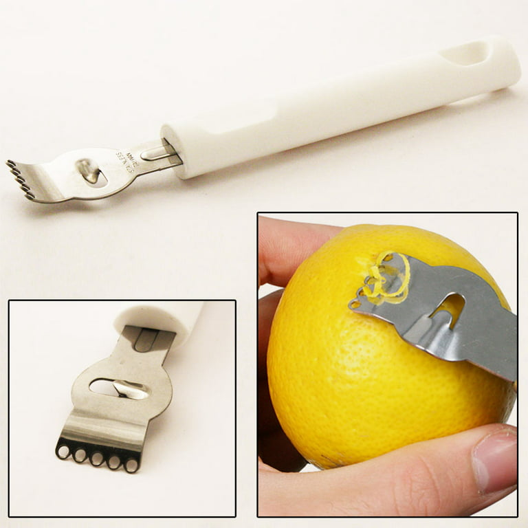 Premium Lemon Zester Tool, Grater, Rasp by Integrity Chef - Antibacter