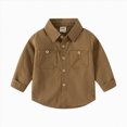 thumbnail image 1 of WUANDIXFA T-Shirt pour Garçons, Col Rond, Basique, Été, Manches Longues, Couleur Unie, T-Shirt pour Enfants, Chemise Décontractée pour Enfants, A, 5-6 Ans, 1 of 4