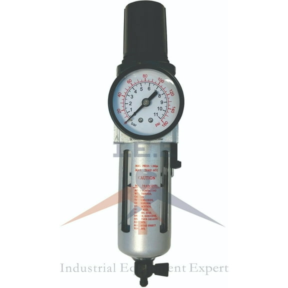 3/8" Compressed air Filter & Regulator Combo Particulate Moisture Trap