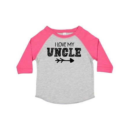 

Inktastic I Love My Uncle with Arrow Gift Toddler Boy or Toddler Girl T-Shirt