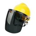thumbnail image 1 of Welding Mask Face Cover with Flip Front Visor Overhead Protection Face Protector for Grinding, Mining, Logging, Paint Durable Style C, 1 of 9