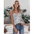thumbnail image 2 of Ekouaer Women's Spaghetti Straps Tank Tops V Neck Satin Camisole Sleeveless Cami Soft Shirt Tops Blouse, 2 of 5