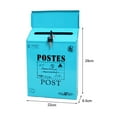 thumbnail image 4 of Lefu Vintage Wall Mount Mailbox Mail Retro Postal Letter Newspaper Box Waterproof, 4 of 10