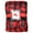 Black and Red Plaid, variant on Angelina Women's Cozy Fleece Blanket with Slipper (1-Pack)