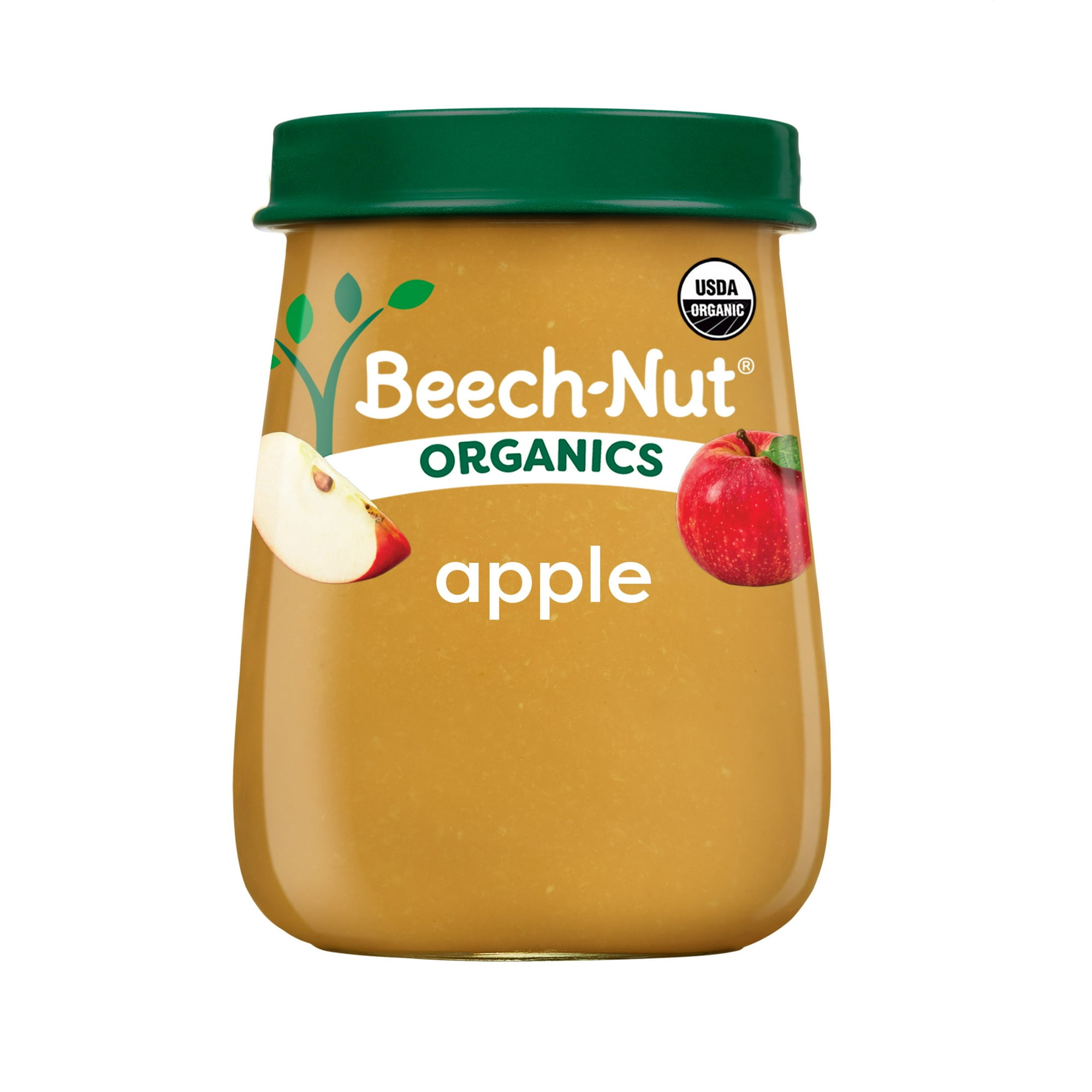 Beech-Nut Organics Stage 1 Organic Baby Food, Apple, 4 oz Jar