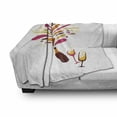 thumbnail image 3 of Champagne Soft Flannel Fleece Throw Blanket, Colorful Champagne Splash Design with Bubbles Filled Glasses Celebration Theme, Cozy Plush for Indoor and Outdoor Use, 70" x 90", Multicolor, by Ambesonne, 3 of 6