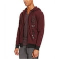 thumbnail image 2 of Kenneth Cole Mens Logo Hoodie Sweatshirt, Red, XX-Large, 2 of 2