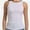 White, variant on Women's Ribbed Sleeveless Crew Neck Summer Top Casual Basic Strap Tank Top