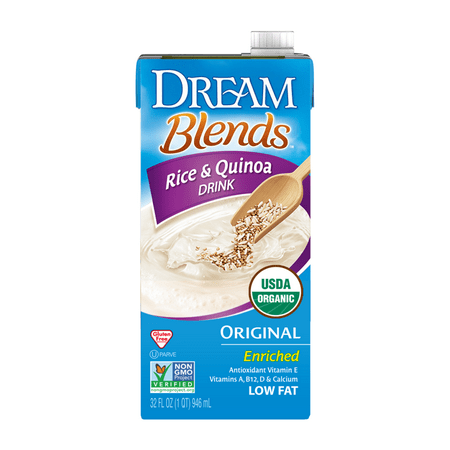 (2 pack) (2 Pack) Dream Blends Enriched Original Rice and Quinoa Organic Non-Dairy Drink, 32 fl. oz.