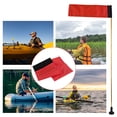 thumbnail image 3 of Flag Large Kayak Safety Flag with Pole, Storage Bag, Screws and Track Mount Base High Visibility 20x5.6 Inch, 3 of 7