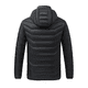thumbnail image 3 of Abrigo de hombre Chaqueta de algodón con calefacción eléctrica abrigo de invierno con pilas de 21 zonas de control y cuatro controles, 3 of 8