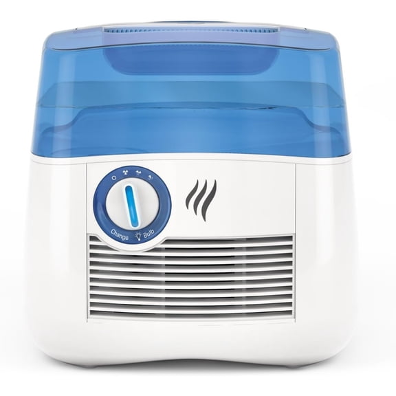 Cool Mist Humidifier with UV light. Evaporative Humidifier auto-adjusts to room humidity without over humidification. For Kids Bedrooms, Baby Rooms, and More.