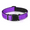 Purple, variant on Fovien Reflective Dog Collar,Solid Simple Color Classic Collar,Soft Padded Breathable Nylon Pet Collar, Adjustable for Puppy and Small Dogs Black S