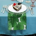 thumbnail image 4 of Shangniulu Tropical Party Cloth Napkins Dinner Table Napkins, Tropical Palm Leaf Washable Reusable Polyester Napkins for Home Holiday Party Wedding 2 PCS, 4 of 7