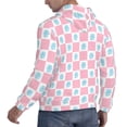 thumbnail image 6 of Kdxio Checkerboard With Snowflake Print Mens Casual Hooded Collar Drawstring Hoodies Pullover Sweatshirts Casual Long Sleeve Shirts-Small, 6 of 7