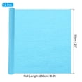 thumbnail image 2 of Uxcell 8.2ft Crepe Paper Roll, 2 Roll 20" Width Paper Streamer Sheet for Craft Flower Making Decoration, Blue, 2 of 6