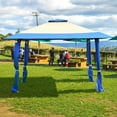 thumbnail image 2 of Gymax 13' x 13' Folding Patio Pop-up Gazebo Canopy Tent Outdoor Shelter Shade Blue, 2 of 9