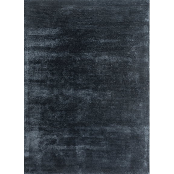 Avyay Rugs Indigo Modern Hand-Tufted 100% Viscose Soft Area Rug, 5' x 8'