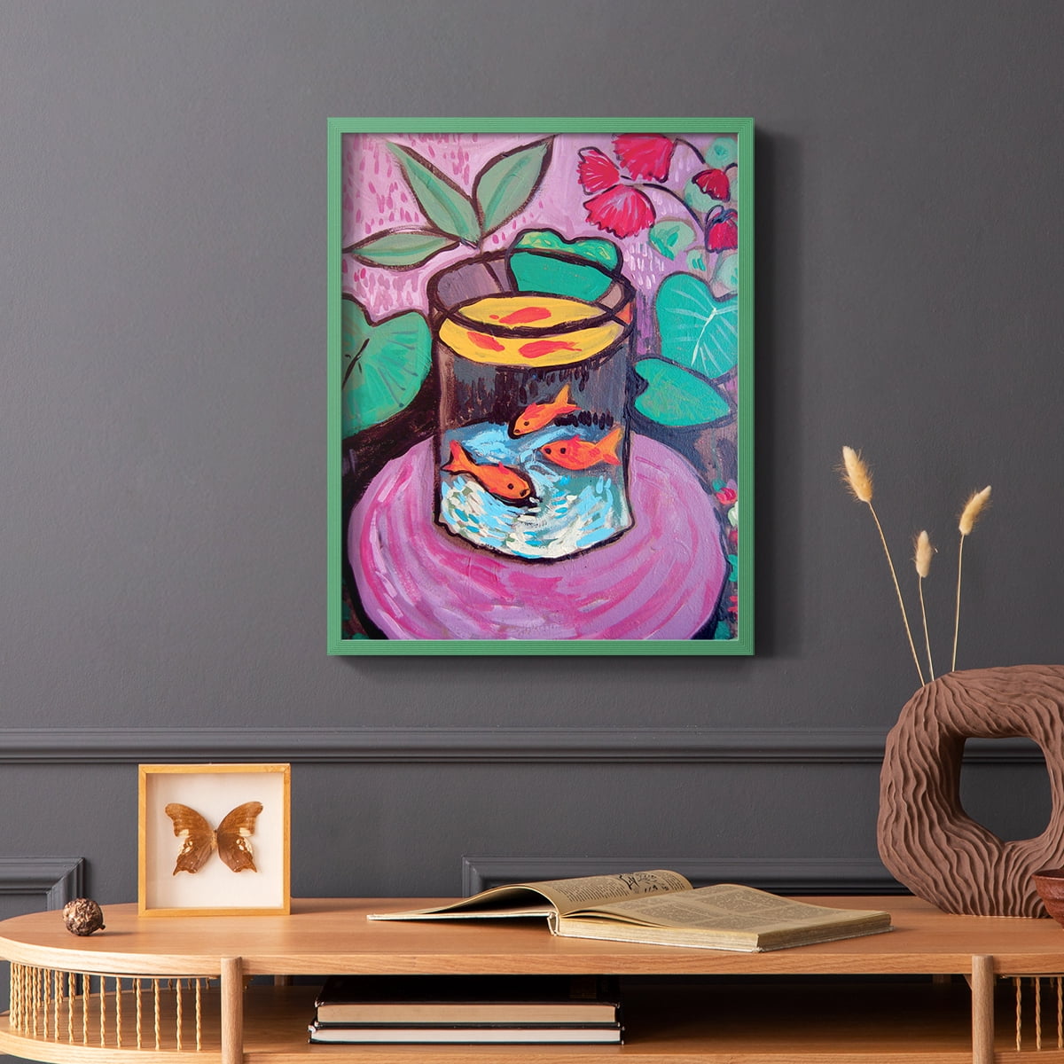 Matisse CXCVIII Framed Print in Green Solid Wood 11 x 14 Framed Print
