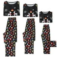 thumbnail image 3 of INSPIRE CHIC Christmas Deer Print Long Sleeve Tee with Pants Family Matching Pajama Set ["Men"] L Black, 3 of 5