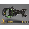 thumbnail image 2 of Trophy Ridge Joker 3-Pin Sight with Fiber Optic Pins, Reversible Sight Mount, and Multiple Mounting Holes, 2 of 7