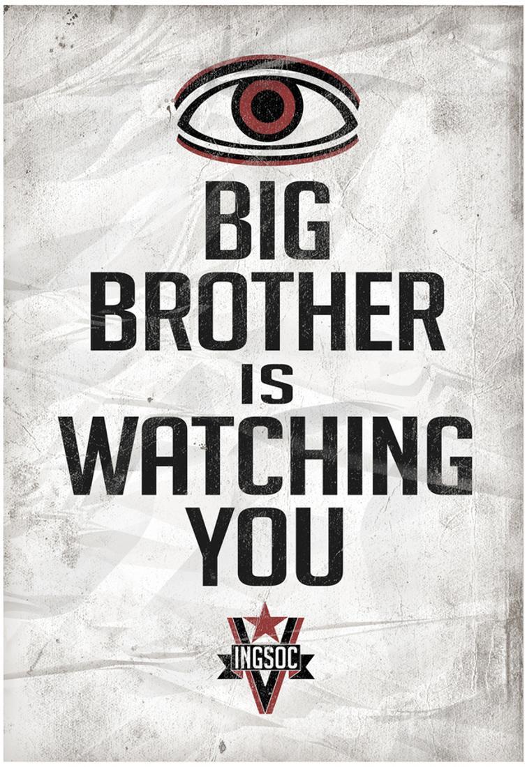 Big Brother Is Watching You 1984 Poster 13x19 Sold By Art Com Walmart