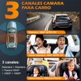 thumbnail image 3 of LINGLUCKY Camara para Carro con WiFi, 3.1in HDR 1080P DashCam para Auto Delantera Trasera Interior con Vigilancia en Estacionamientos 24H, Tarjeta SD 32GB, Control de App, Visión Nocturna, 3 of 5