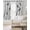 Black White, variant on Navy Blue Branches Birds Black Out Curtains 72 Inch Long, Light Blocking Drapes with Black Liner, Abstract Forest Silhouettes Thermal Blackout Curtains for Bedroom Living Room 52"x72" 2 Panels