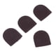thumbnail image 3 of 4 Piezas de Bricolaje de material cuero Accesorios de Cremallera Tapón de Cremallera Tapones Inferiores Café profundo, 3 of 7