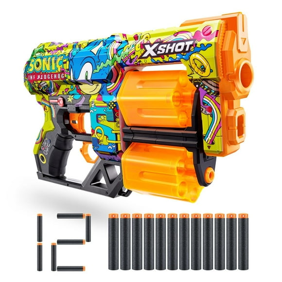 XSHOT Skins Dread Blaster - Hyper Spike Skin (12 Darts) by ZURU