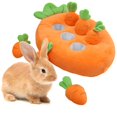 thumbnail image 4 of Fuzzy Pulling Radish Toy Pulling Radish Plush Toy Carrot Strawberry Pineapple Shape Fuzzy Soft Educational Pp Cotton Stuffed Small Pet Rabbit Foraging, 4 of 8