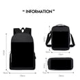 thumbnail image 3 of Juego de mochilas escolares Backwoods Anime de 3 piezas con bolsa de hombro, 3 of 3